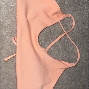 Peach bathing suit top